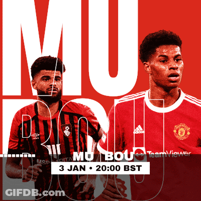 Two Soccer Players On Red Background GIF