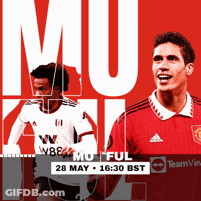 Two Soccer Players On Red Background Mu Ful GIF