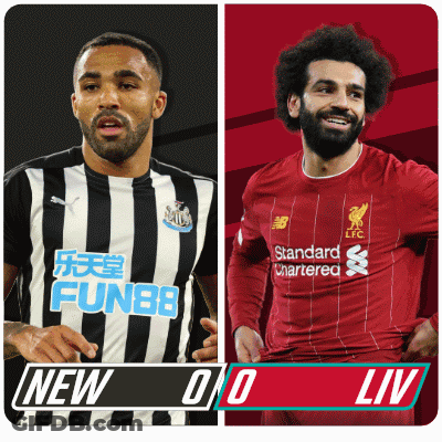 Two Soccer Players One From Fun88 And The Other From Standard Chartered Are Shown GIF