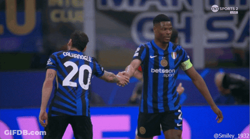 Two Soccer Players One Number 20 GIF