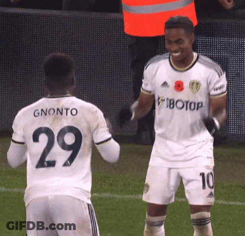 Two Soccer Players One Of Whom Has The Number 29 On His Back GIF