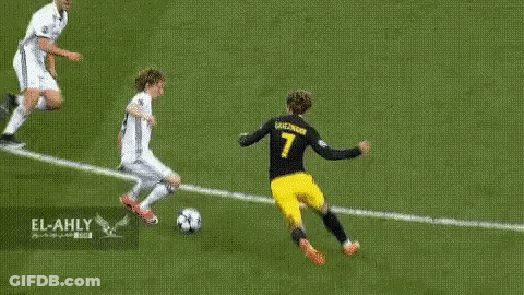 Two Soccer Players One With Number 7 Jersey GIF