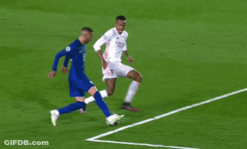 Two Soccer Players Playing Soccer GIF