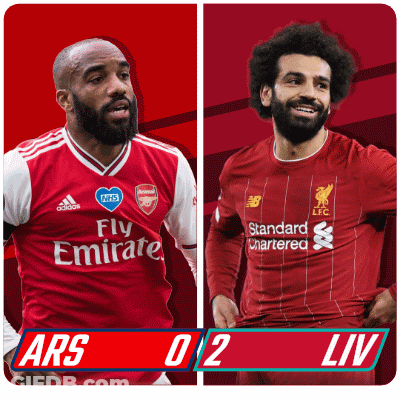Two Soccer Players Score Ars 0 2 Liv GIF