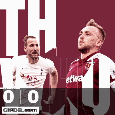 Two Soccer Players Standing Next To Each Other GIF