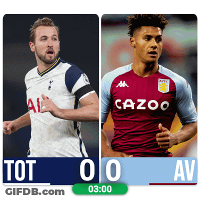 Two Soccer Players Tottenham And AVFC GIF
