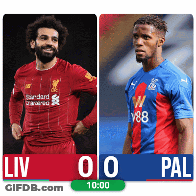 Two Soccer Players With 0-0 Score GIF