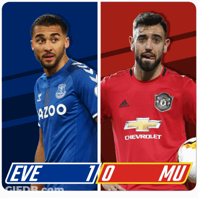 Two Soccer Players With 1-0 Score GIF