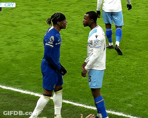 Two Soccer Players With Cry Sign GIF