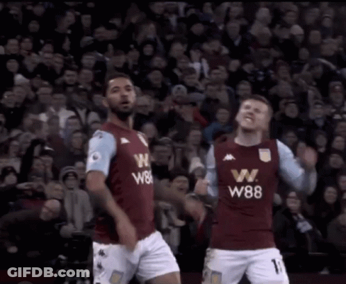Two Soccer Players With W88 On Shirts GIF