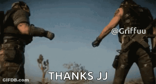 Two Soldiers Saying Thanks JJ GIF