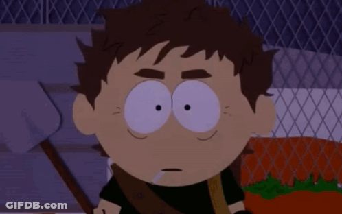 Two South Park Characters One Smoking Cigarette GIF