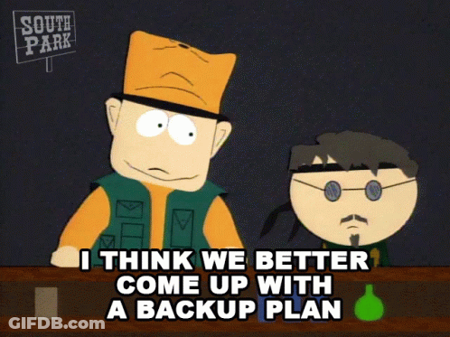 Two South Park Characters Standing Next To Each Other GIF