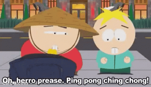 Two South Park Characters Standing Together GIF