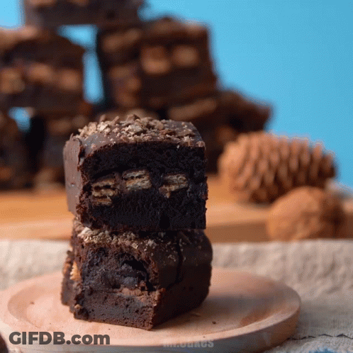 Two Stacked Brownies GIF