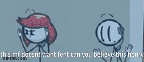 Two Stick Figures This Mf Doesnt Want Fent GIF