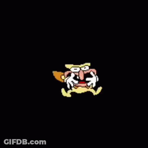 Two Stick Figures Wearing Headphones GIF
