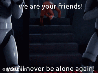 Two Stormtroopers We Are Your Friends GIF