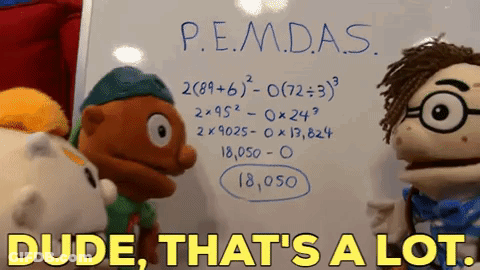 Two Stuffed Animals Are Standing Next To A Whiteboard That Says Dude That 'S A Lot GIF