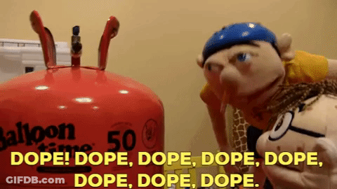 Two Stuffed Animals With Balloon Time Balloon GIF