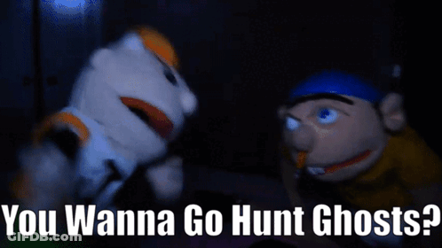Two Stuffed Animals You Wanna Go Hunt Ghosts GIF