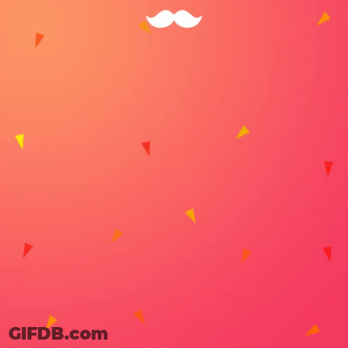 Two Tacos With Mustache On Pink GIF