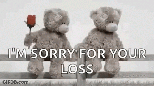 Two Teddy Bears Are Sitting Next To Each Other On A Bench Holding A Rose And A Heart . GIF