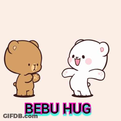 Two Teddy Bears Bebu Hug GIF