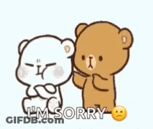 Two Teddy Bears Holding Hands GIF
