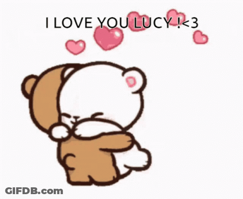 Two Teddy Bears Hugging I Love You Lucy GIF