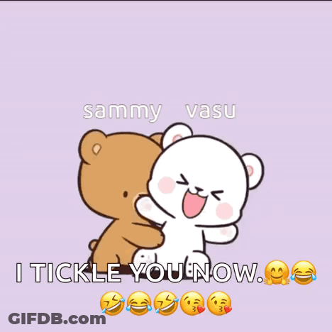 Two Teddy Bears Hugging I Tickle You Now GIF