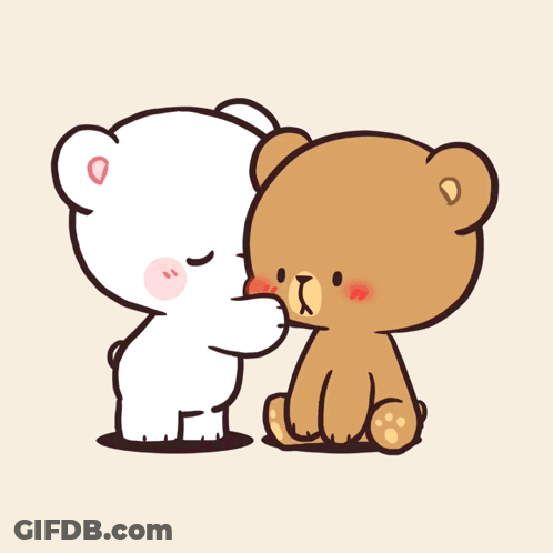 Two Teddy Bears Hugging GIF