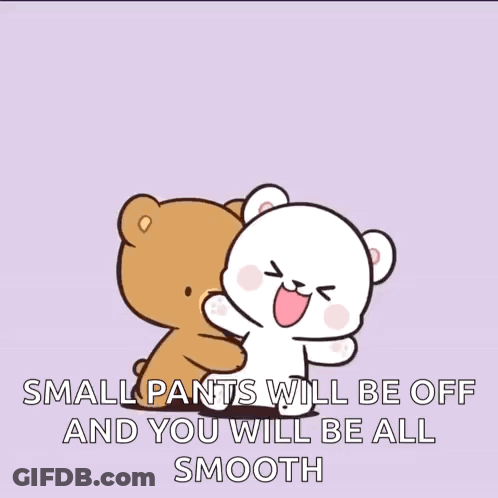 Two Teddy Bears Hugging Small Pants Will Be Off GIF