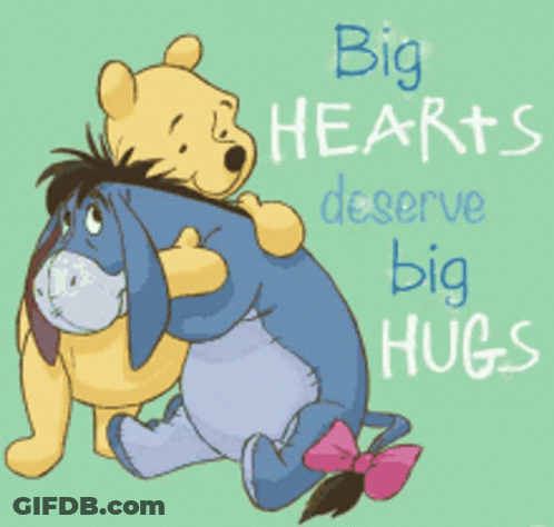 Two Teddy Bears Hugging With Love GIF