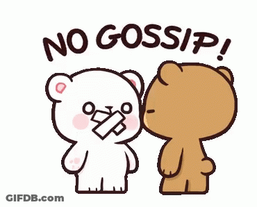 Two Teddy Bears No Gossip GIF