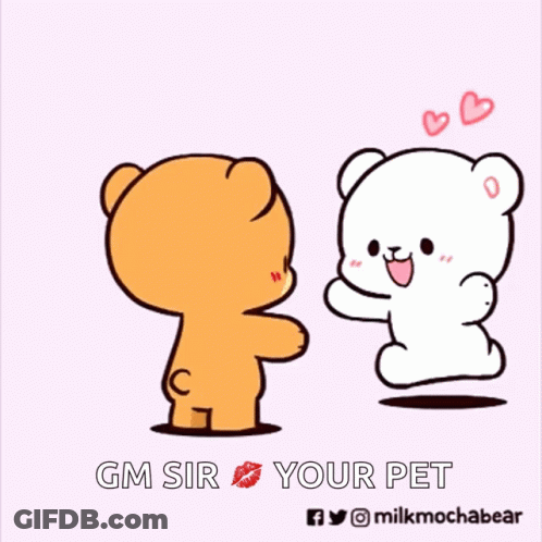 Two Teddy Bears Saying Good Night Baby GIF