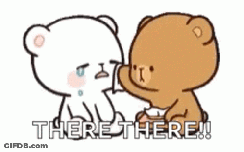 Two Teddy Bears Saying There There GIF