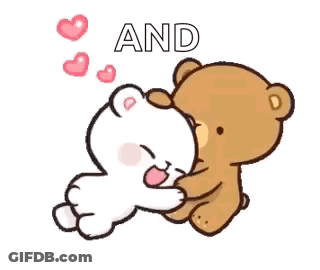 Two Teddy Bears Sitting And Talking GIF