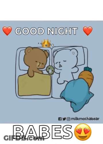 Two Teddy Bears Sleeping Next To Each Other GIF