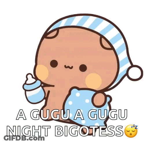 Two Teddy Bears Sleeping Saying Good Night Honey GIF