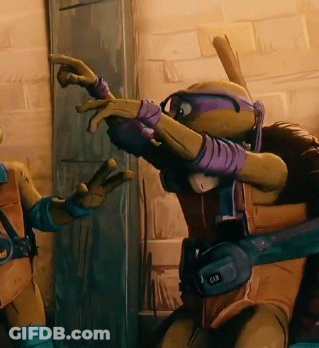 Two Teenage Mutant Ninja Turtles Purple Headband GIF