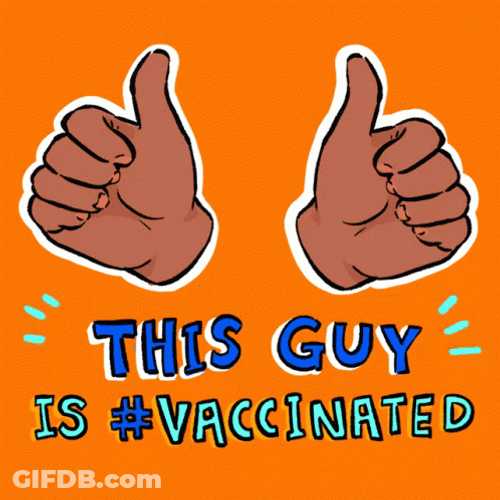Two Thumbs Up Vaccinated GIF