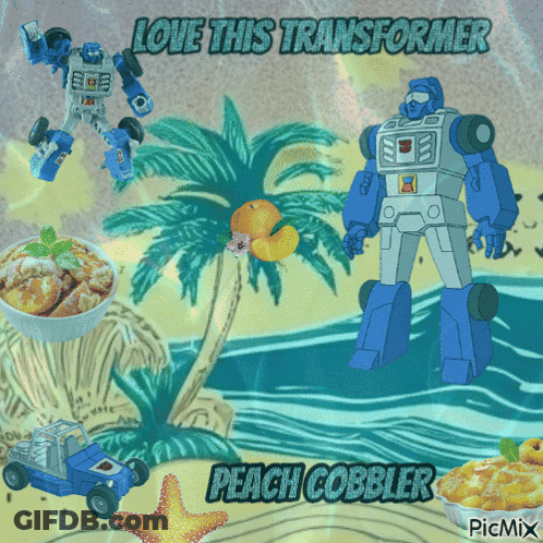Two Transformers On A Beach Love This Transformer GIF