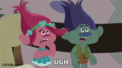 Two Trolls With Ugh GIF