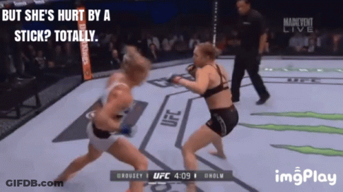 Two UFC Fighters With Seventh Son Banner GIF