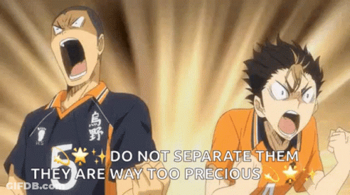 Two Volleyball Players Mouths Open GIF