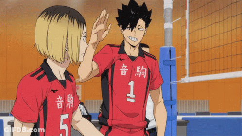 Two Volleyball Players One With The Number 1 On His Jersey GIF