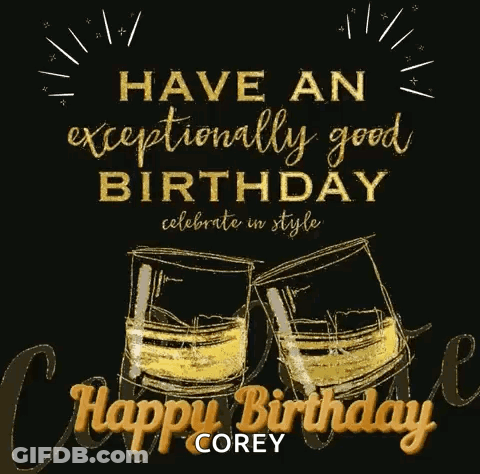 Two Whiskey Glasses Birthday Card Celebrate In Style GIF