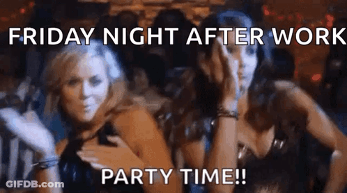 Women Dancing At Friday Night Party GIF