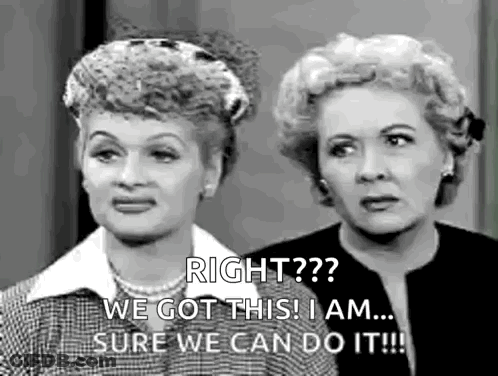 Two Women Talking Next To Each Other GIF
